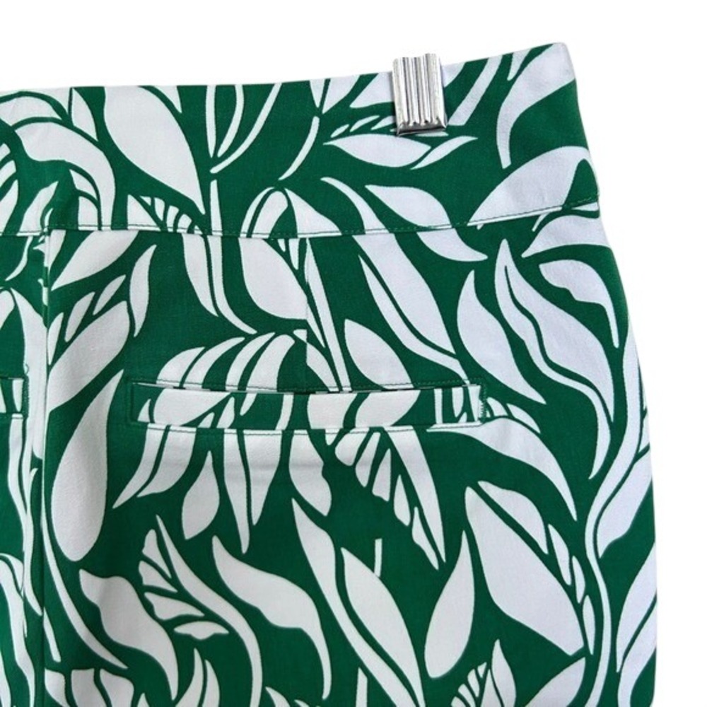 Soft Surroundings Superla Slim Leg Crop Pants Leaf Print Ankle Pants Size 6/8 - Picture 11 of 15